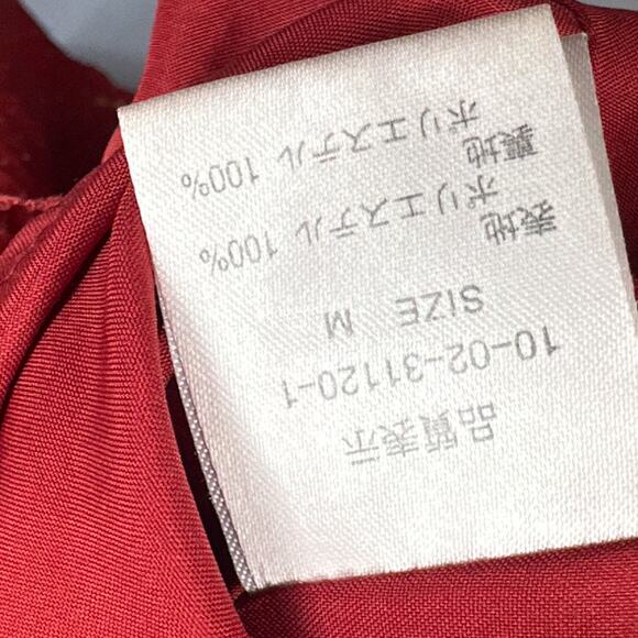 Bye Bye Y2k Mini Dress M Puff Sleeve Pleated Ditsy Floral Red Boho Fairy Cottage - Picture 10 of 16